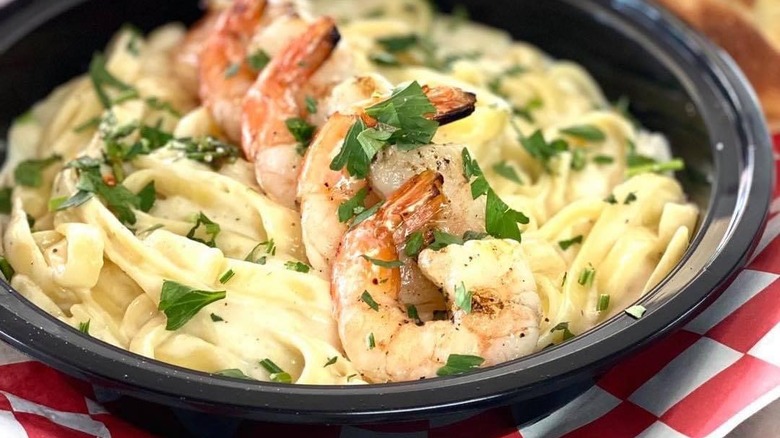 Shrimp pasta bowl from Grammy's Goodies