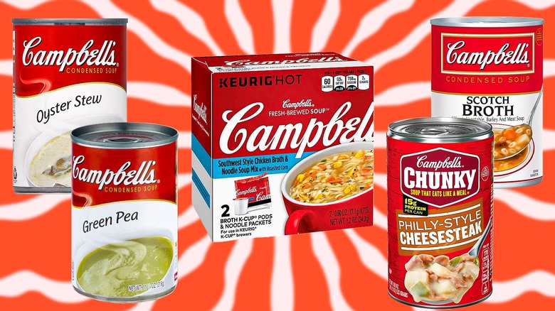 Cans of discontinued Campbell's soups