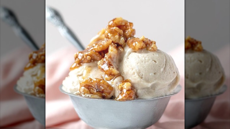 Wet walnuts ice cream sundae