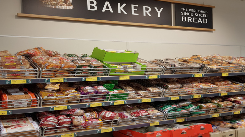 signage of an Aldi Bakery Section in Ireland