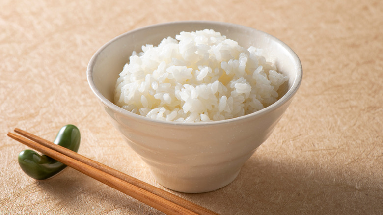 small bowl of fluffy rice