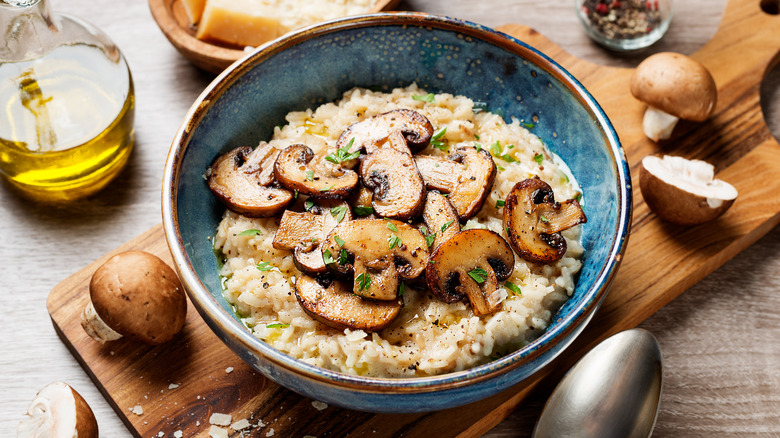 mushroom risotto