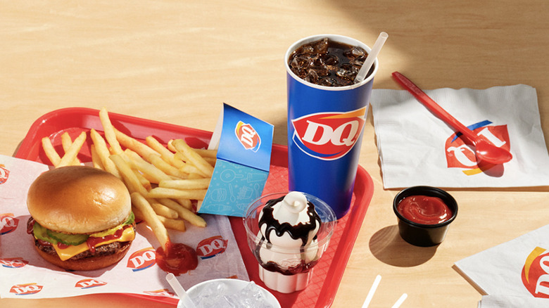 Dairy Queen food on table