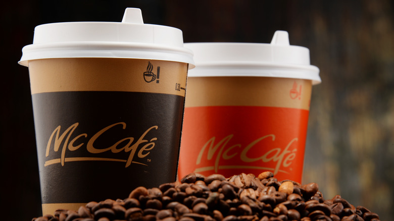 Two cups of McDonald's coffee