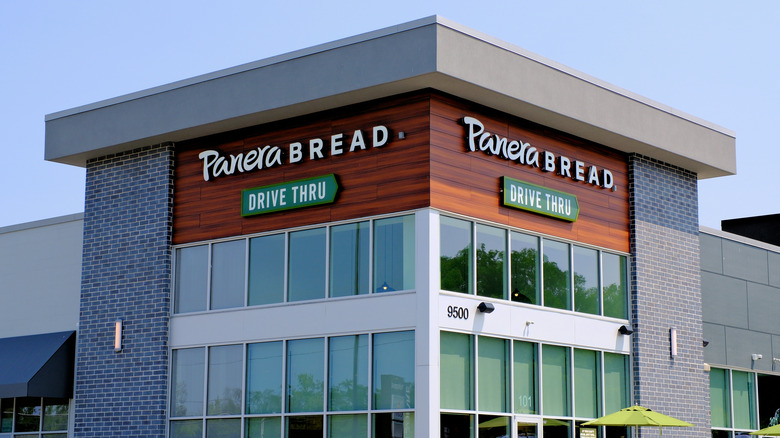 Exterior of Panera Bread restaurant