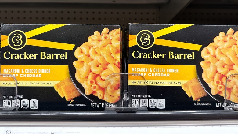 Cracker Barrel cheese's frozen macaroni and cheese meals