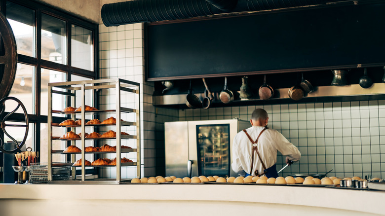 Bakery with fresh pastries