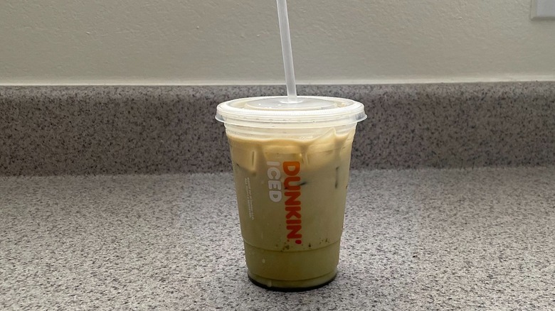 Dunkin' iced matcha latte