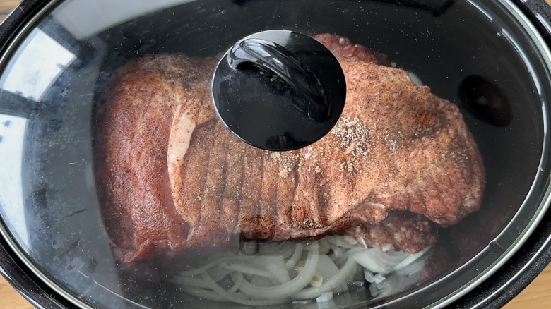 pork butt in slow cooker