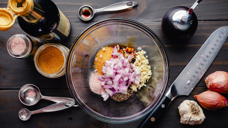 Ingredients for marinade