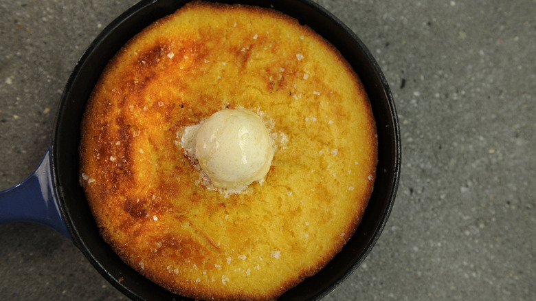 maple butter on cornbread