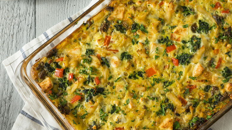 Egg bake casserole with veggies