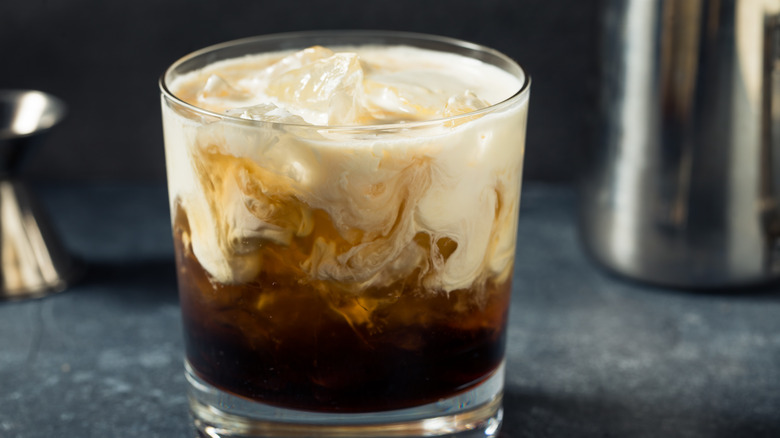 White Russian cocktail