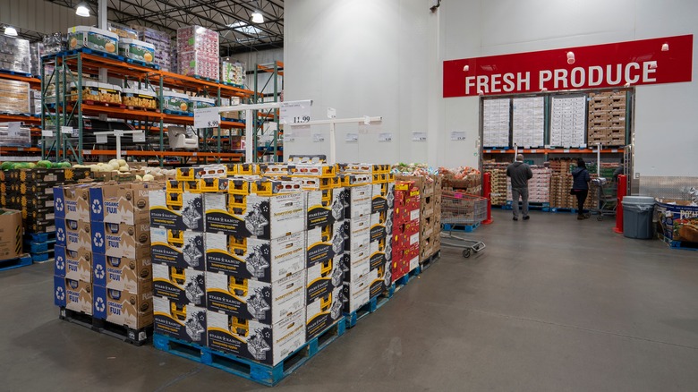 Produce section at Costco