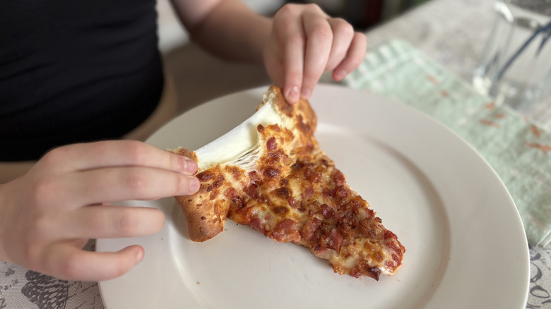 Little Caesars stuffed crazy crust pizza