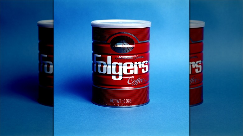 A can of Folgers