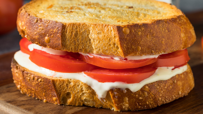 tomato mayo sandwich
