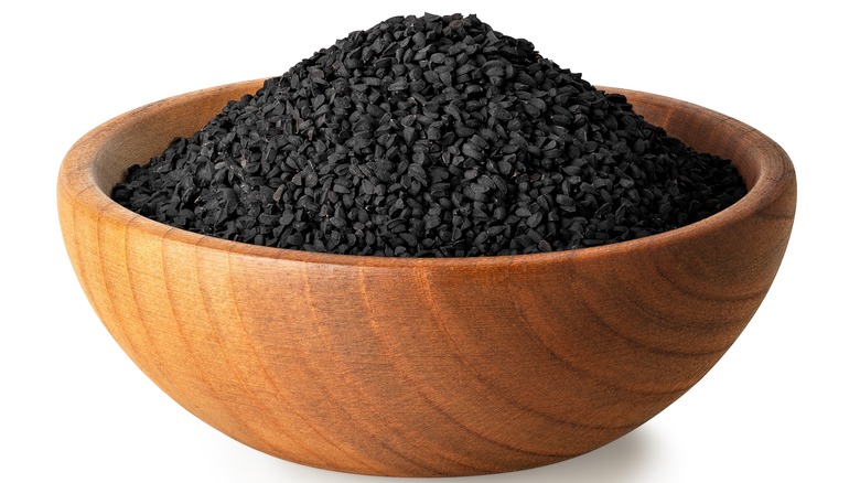 black cumin seeds in bowl