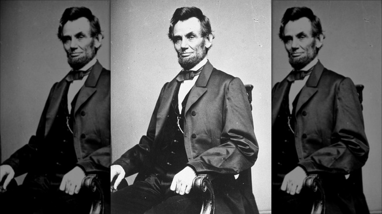 Abraham Lincoln sitting
