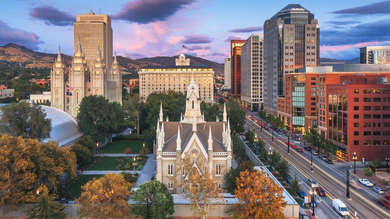 Temple Square in Salt Lake City, Utah