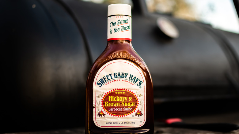 Sweet Baby Ray's bbq sauce bottle