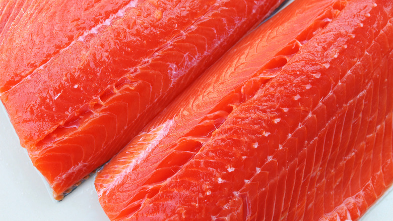 Wild caught salmon filets