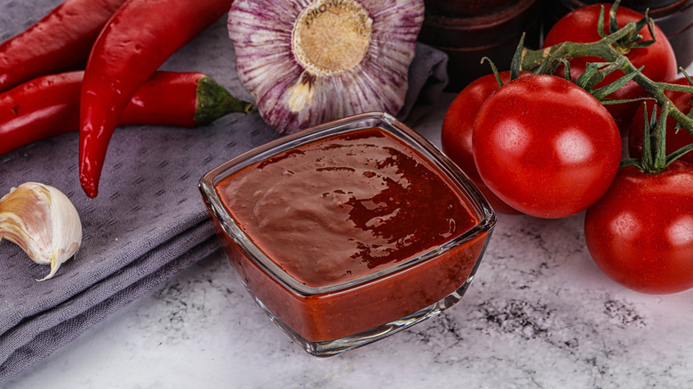 fermented hot sauce in a dish