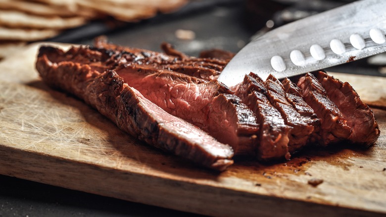 sliced flank steak