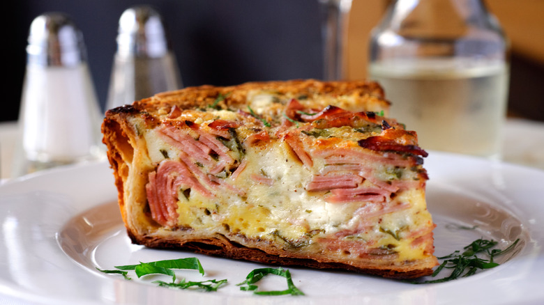 quiche with ham and cheese