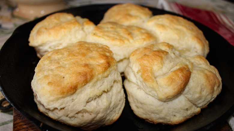 Biscuits in a skillet