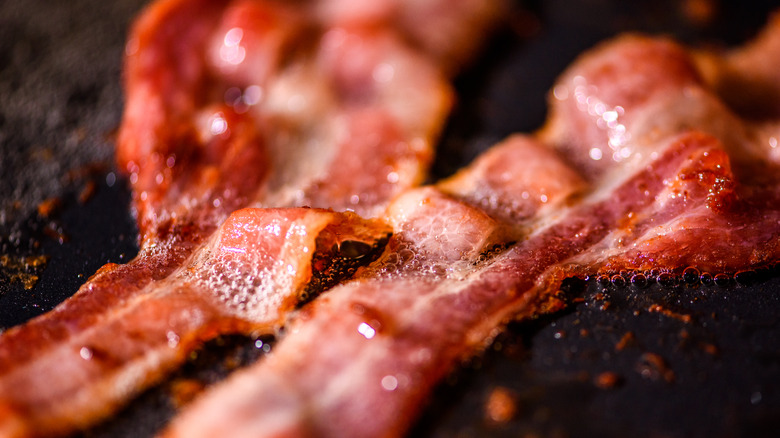 Closeup of bacon