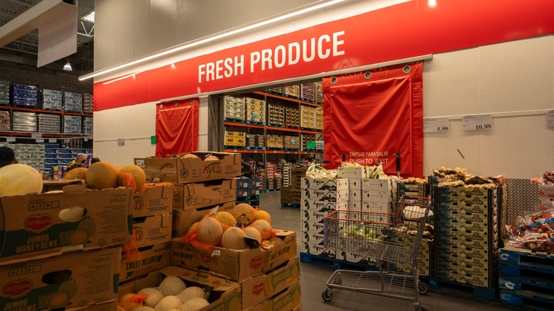 Costco fresh produce section