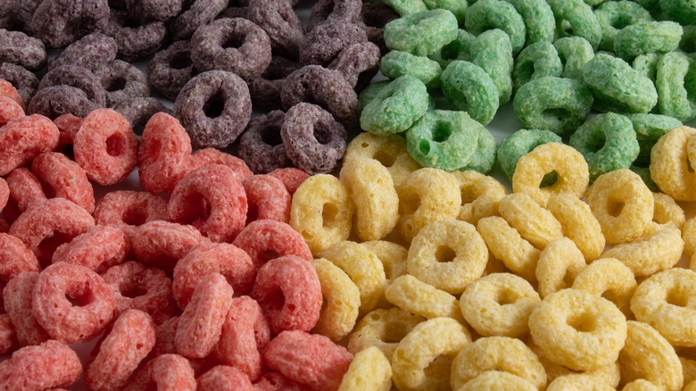 Froot Loops sorted by color