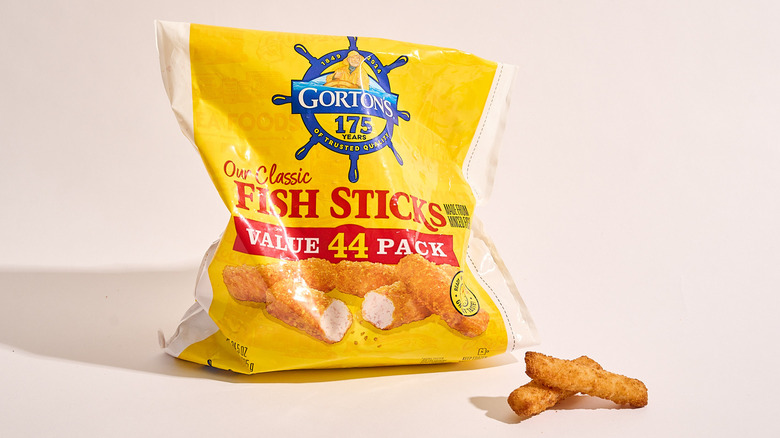 gortons fish sticks on a table