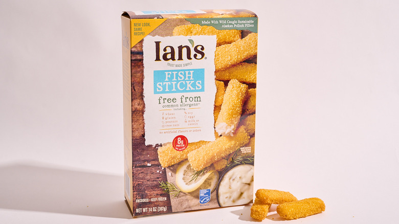 ian's fish sticks on a table