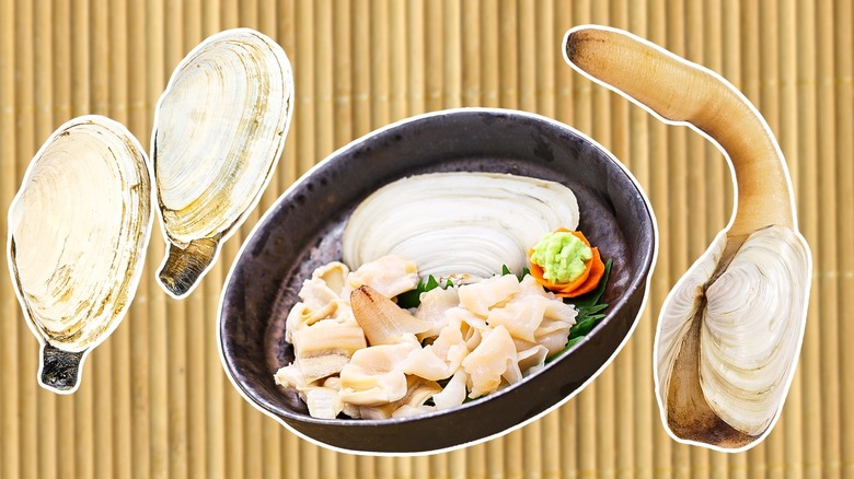 Prepared geoduck bowl