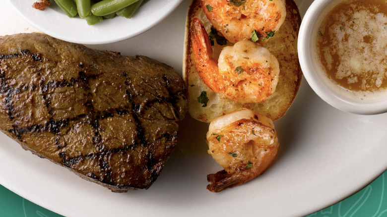 Texas Roadhouse steak and shrimp