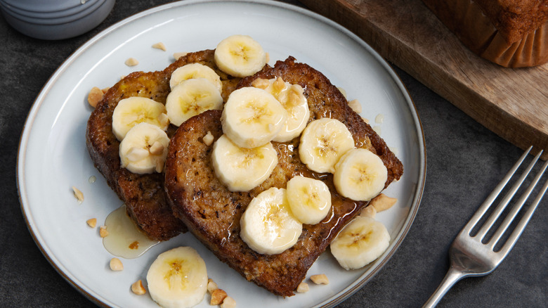 Banana bread French toast