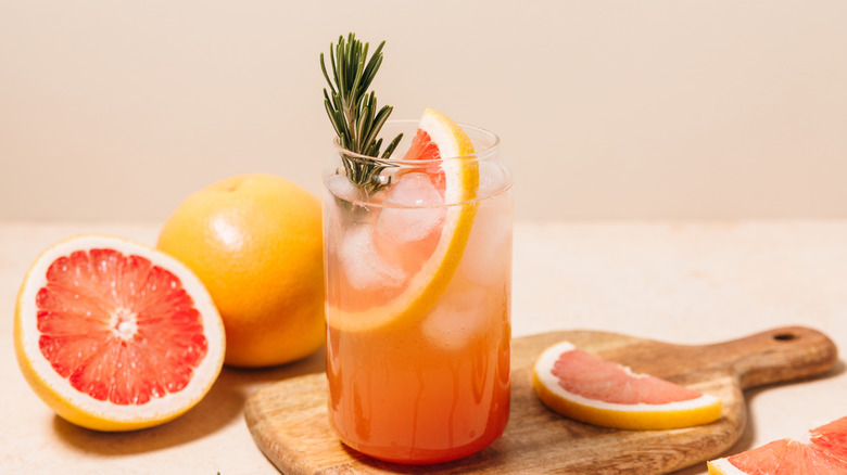 paloma served with rosemary