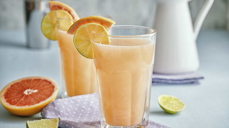 prepared paloma cocktail