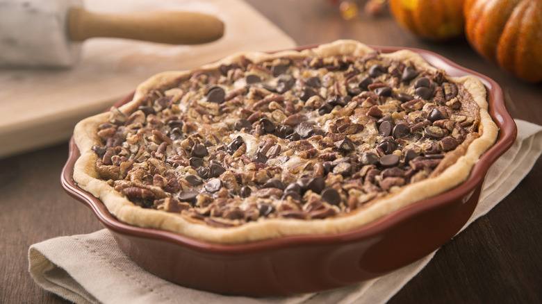 Chocolate pecan pie