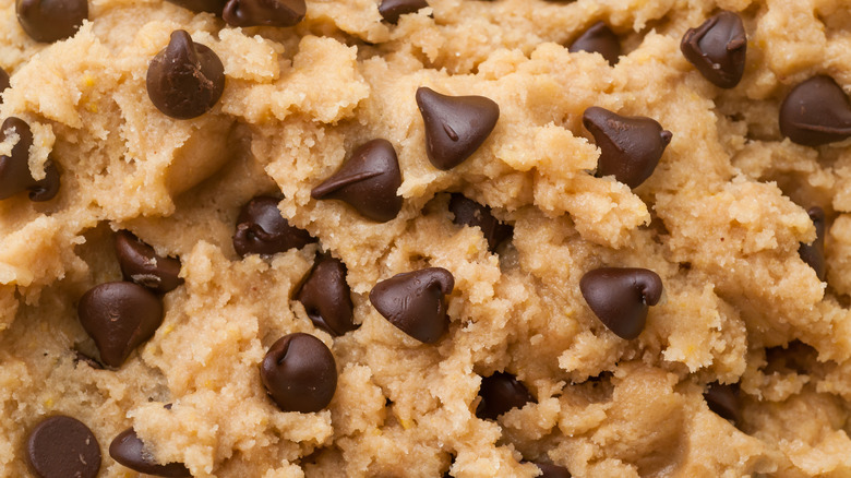 Close up of cookie dough