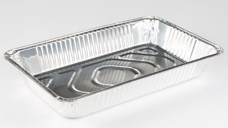 An aluminum tray