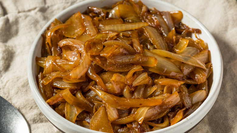 caramelized onions in a bowl