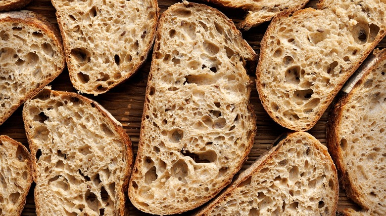 slices of sourdough bread