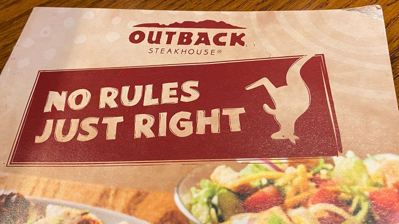 Outback steakhouse menu