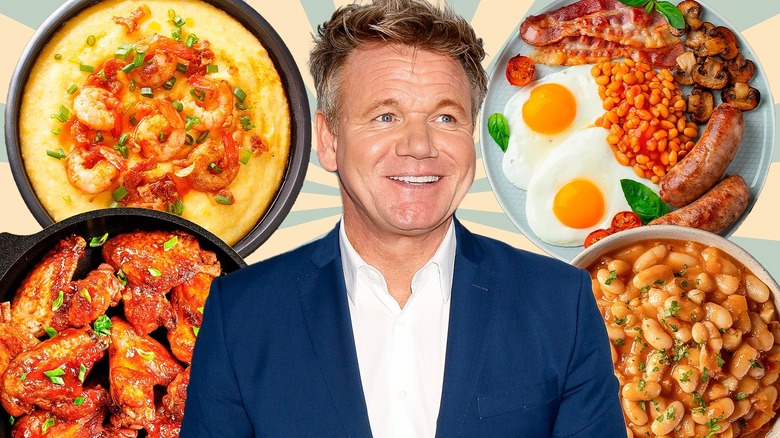 Gordon Ramsay with favorite dishes