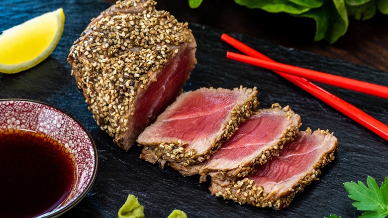 Sesame crusted tuna