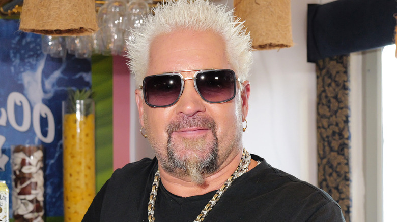Guy Fieri at 2024 Waterloo Sparkling Water event in NYC