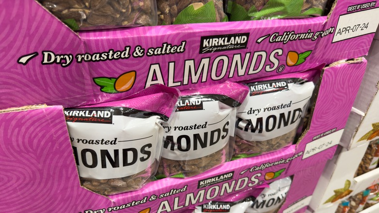 Costco almonds in packaging